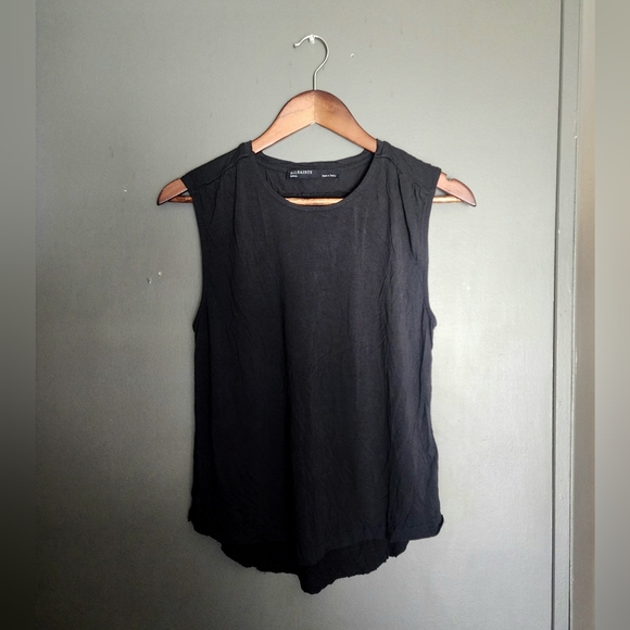 All saints sleevless black top. Size small great everyday elevated basic - Picture 2 of 9